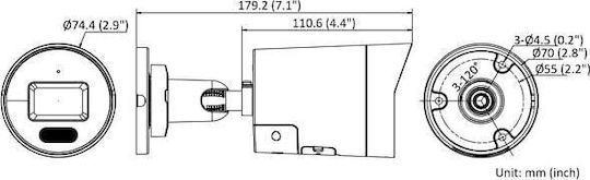 Hikvision DS-2CD2067G2H-LIU/SL(eF) IP Surveillance Camera Full HD+ 6MP Waterproof with Microphone and Lens 2.8mm
