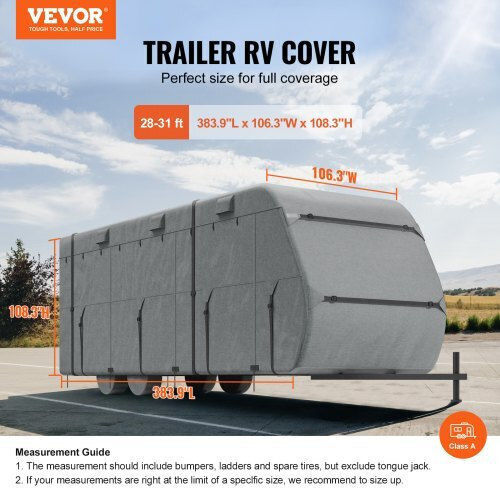 Vevor Κουκούλα 980x270cm Αδιάβροχη που Στερεώνεται με Ιμάντες