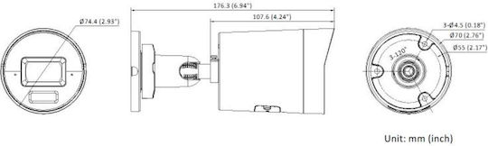 Hikvision DS-2CD2043G2-LI IP Surveillance Camera Wi-Fi Full HD+ 4MP Waterproof with Microphone and Lens 2.8mm