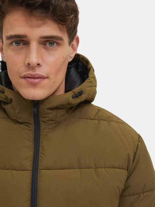 Зимно Puffer Каки Мъжки Якета