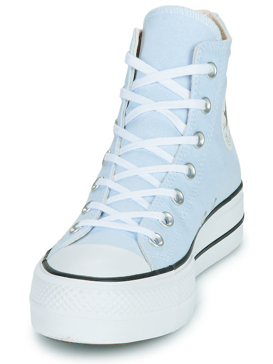 Γυναικεία Flatforms Μποτάκια Μπλε
