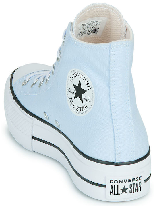 Γυναικεία Flatforms Μποτάκια Μπλε