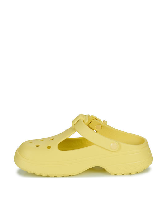 Crocs Classic Mary Jane Women's Clogs Yellow