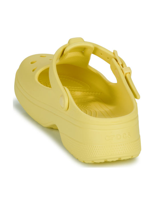Crocs Classic Mary Jane Women's Clogs Yellow