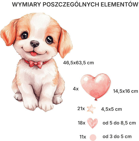 Decowalls Kinder Wandsticker Wand 50x100cm