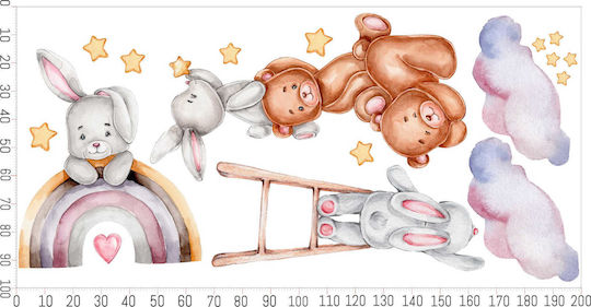 Decowalls Kinder Wandsticker Wand 100x200cm