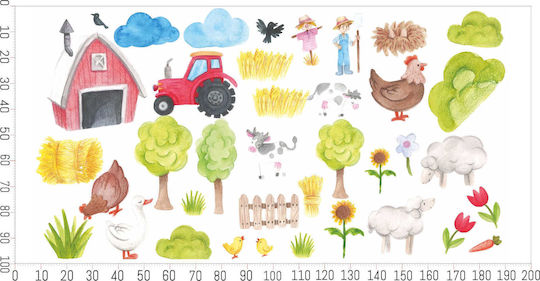 Decowalls Kinder Wandsticker Wand 100x200cm