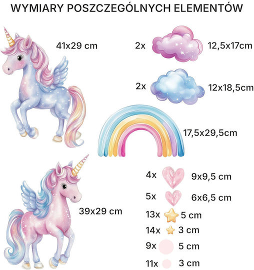 Decowalls Kinder Wandsticker Wand 50x100cm