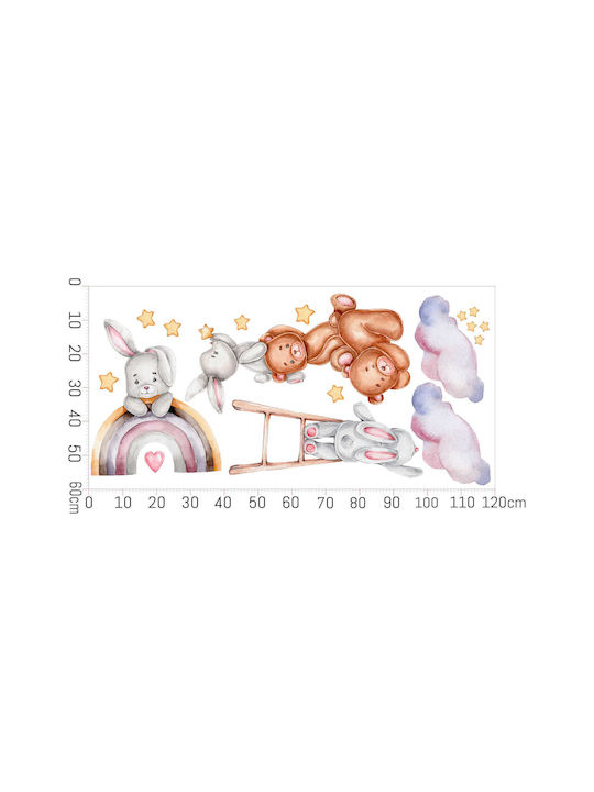 Decowalls Kinder Wandsticker Wand 60x120cm
