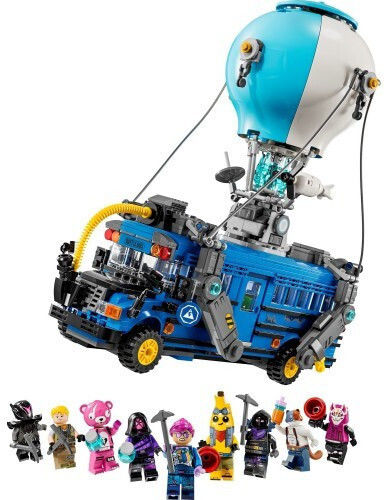 LEGO Building Blocks Fortnite Battle Bus for 10+ Years 954 Pieces