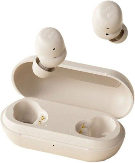 Havit TW969 Lite In-ear Bluetooth Handsfree Ακουστικά με Θήκη Φόρτισης Μπεζ