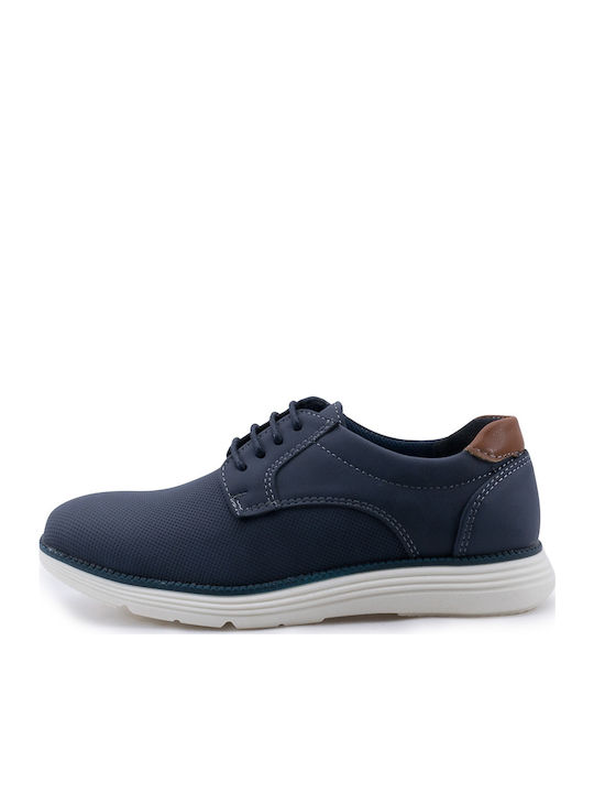 Boys Moccasins with Laces Blue
