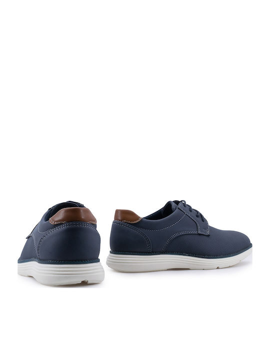 Boys Moccasins with Laces Blue
