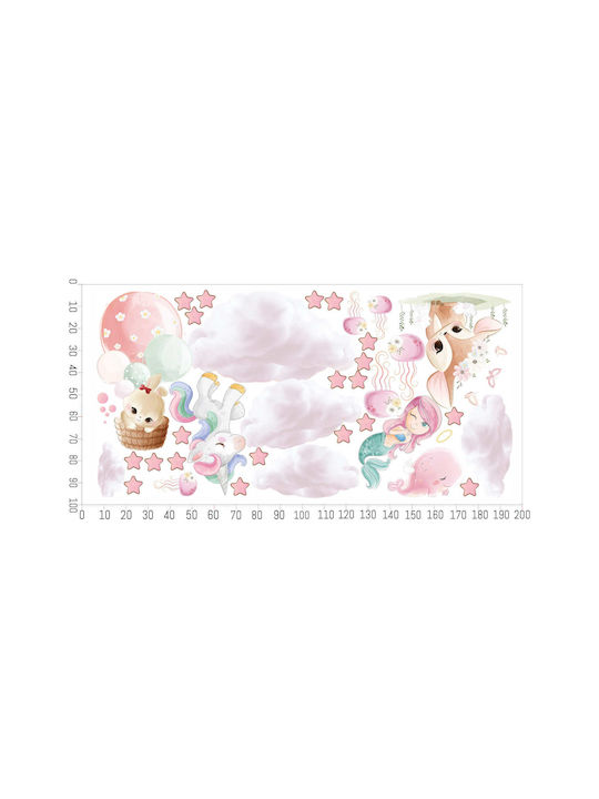 Decowalls Autocolant Decorativ pentru Copii Perete 100x200buc