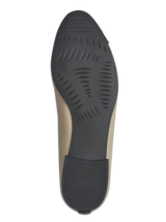 Damen Ballerinas in Beige Farbe