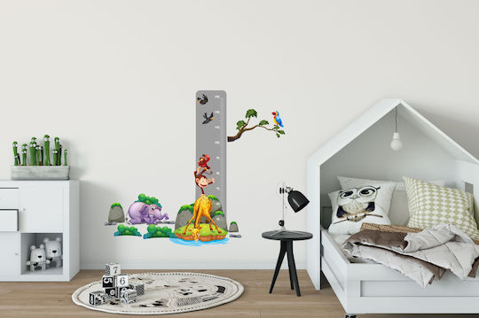 Kinder Wachstumstabelle Bunte Wandaufkleber Glückliche Tiere 45x120