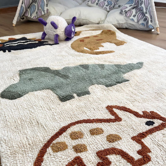 Baby Bliss Παιδικό Χαλί Βαμβακερό Μπεζ 100x140cm