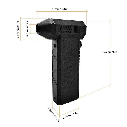Maxxed Handheld Blower 130000rpm with 2500mAh Battery