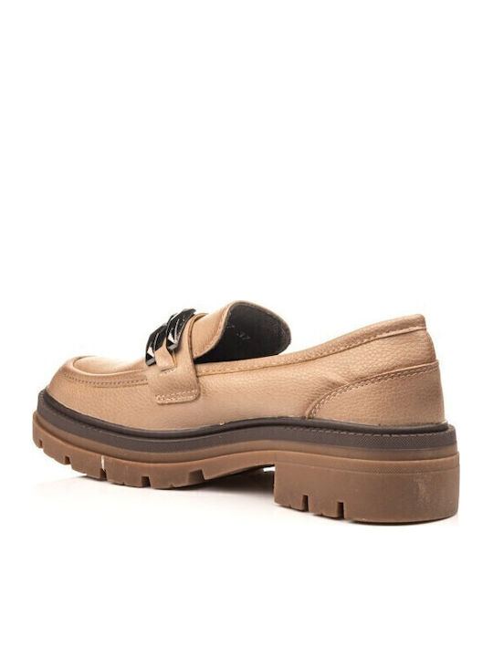Damen Loafers in Beige Farbe
