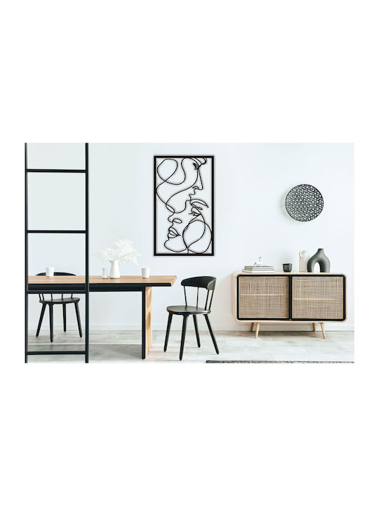 Wandgemälde Offenes Paneel Moderne Dekoration Minimalistische Gesichter 59x95