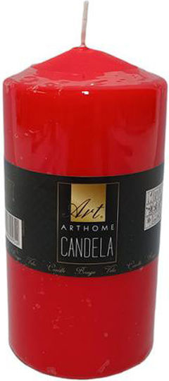 Due esse Christmas Red Candle 15x7.5cm