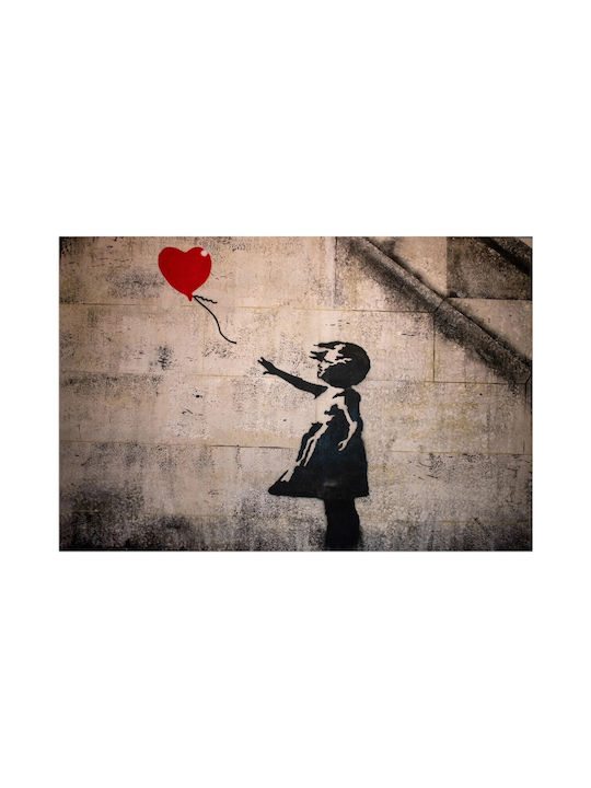 Tablou Modern pe Pânză Fata cu Balon Banksy 60x90