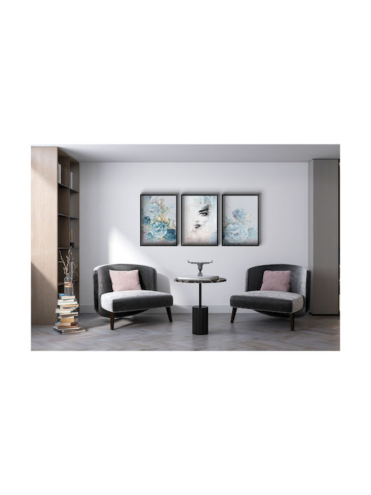 Three Wall Posters Room Decorations Flower Images 30x40