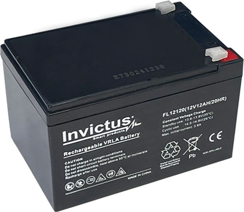 Invictus Μπαταρία UPS με Χωρητικότητα 12Ah και Τάση 12V 07.02.0204 1τμχ