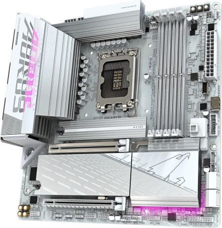 Gigabyte B860M Aorus Elite WIFI6E Ice Motherboard Micro ATX with Intel 1851 Socket