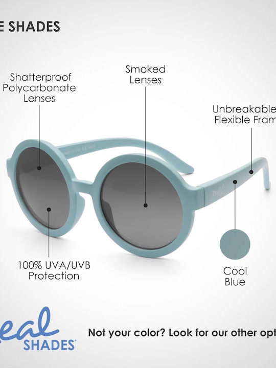 Real Shades Vibe Toddler Ochelari De Soare Pentru Copii Indestructibili Albastru Cool Pentru 2-4 Ani