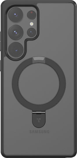 Torras Ostand Задна корица Силикон Черен (Galaxy S25 Ultra)