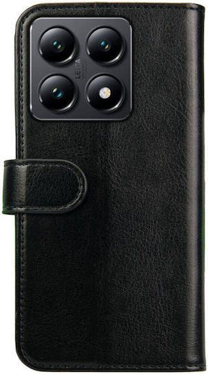 Rosso Element Pu Wallet Synthetic Leather / Silicone Black (Xiaomi 14T)