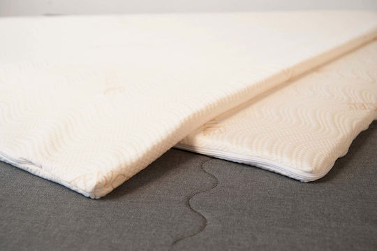 BestSleep Topper Memory Topper, Removable Tencel Cover King Size Spumă de memorie 200x190x4buc