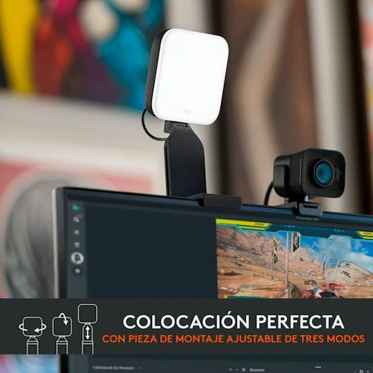 Logitech Litra Glow Поточно предаване на светлина с TrueSoft (946-000002)