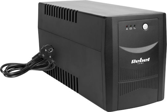 Quer KOM0554 UPS Außerbetrieblich 1500VA 900W mit 4 Schuko Steckdosen