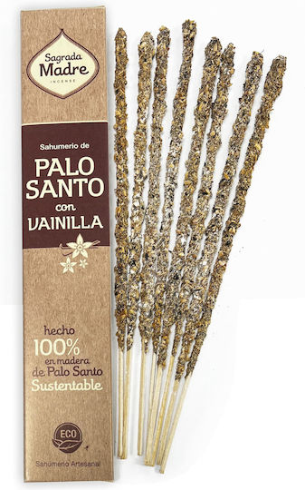 Θυμίαμα Palo Santo Bανίλια Sagrada Madre Premium Incense 8τμχ