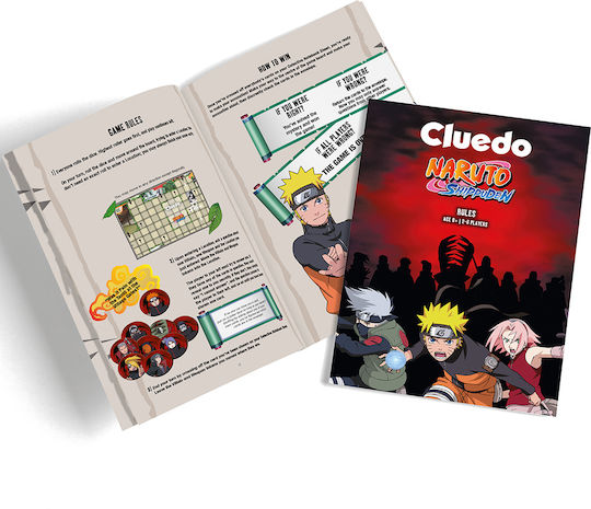 Board Game Cluedo Naruto for 2-6 Players 8+ Years Old (EN) Winning Moves