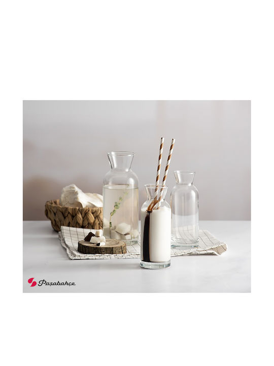 Espiel Village Glass Decanter 25cm with Stopper with stripes 1000ml