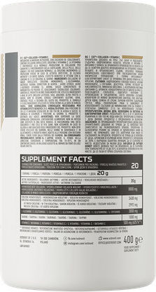 OstroVit CGT + Collagen + Vitamin C με Βιταμίνη C 400gr Ροδάκινο