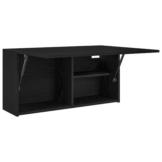 vidaXL Ντουλάπι Μπάνιου 80x25x40cm Μαύρο