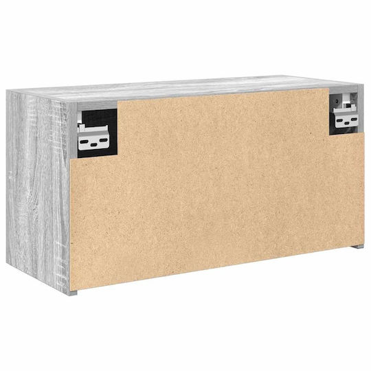 vidaXL Badezimmerschrank B60xT25xH30cm Sonoma