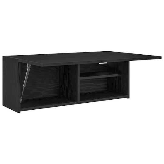 vidaXL Badezimmerschrank B80xT25xH30cm Schwarz
