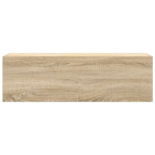vidaXL Badezimmerschrank B100xT25xH30cm Sonoma