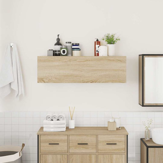 vidaXL Badezimmerschrank B100xT25xH30cm Sonoma