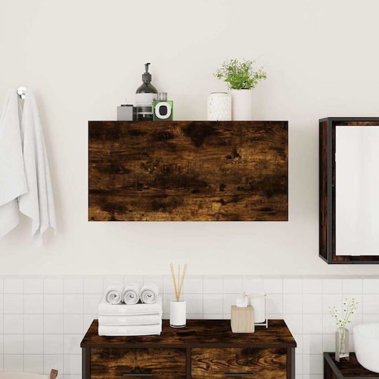 vidaXL Bathroom Cabinet L80xW25xH40cm Oak