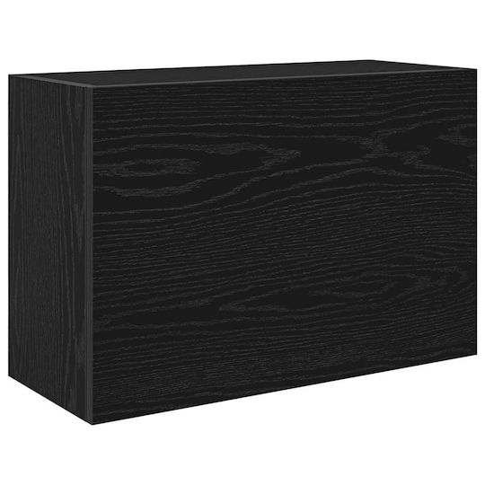vidaXL Badezimmerschrank B60xT25xH40cm Schwarz