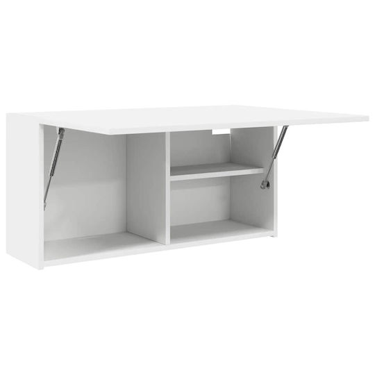 vidaXL Badezimmerschrank B80xT25xH40cm Weiß