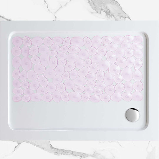 San Lorentzo Bathtub Non-slip with Suction Cups Pink 36x72εκ.