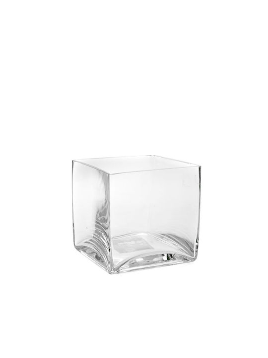 Iliadis Vase Allgemeine Verwendung mit Deckel Glas Transparent 8x8cm