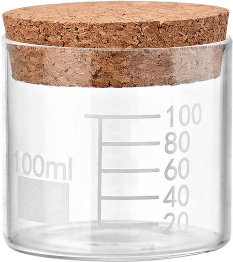 Estia General Use Glass Transparent Vase with Cork 150ml